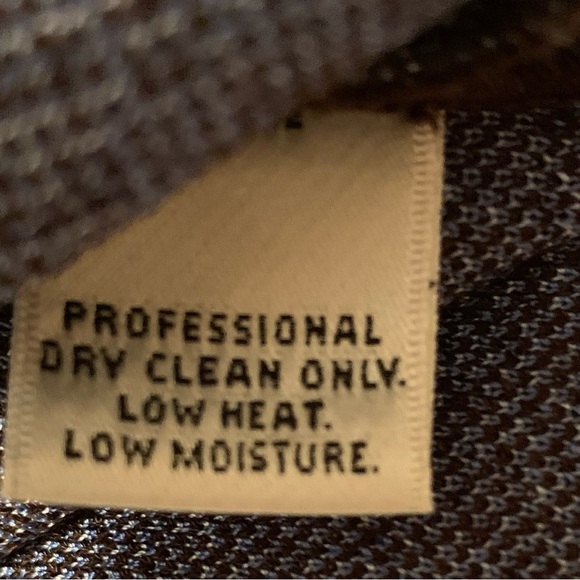 ST.JOHN geometric print blue opal rayon blend heavier shell size small NWT - Picture 9 of 13